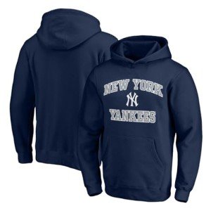 Outerstuff MLB Kids Youth 8-20 Official City Headline Arch Logo Fleece Lined Pullover Hoodie Sweatshirt (US, Numeric, 14, 16, Regular, New York Yankees - Navy)