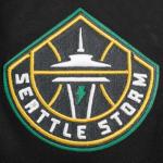Pro Standard MENS WNBA SEATTLE STORM CLASSIC CHENILLE PULL OVER HOODIE BLACK XL