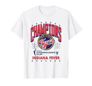 WNBA Official Commissioner's Cup 2025 Champion Indiana Fever T-Shirt