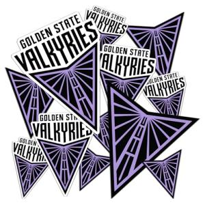 Desert Cactus Golden State Valkyries Sticker WNBA Women's National Basketball Association Officially Licensed Vinyl Decal Laptop Water Bottle Car Scrapbook (Type 1-1)