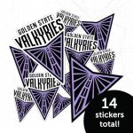 Desert Cactus Golden State Valkyries Sticker WNBA Women's National Basketball Association Officially Licensed Vinyl Decal Laptop Water Bottle Car Scrapbook (Type 1-1)