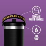 Hydrapeak x WNBA Officially Licensed Los Angeles Sparks 32 oz Nomad Tumbler with Handle and Straw Lid, Leakproof Stainless Steel Water Bottle