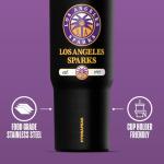 Hydrapeak x WNBA Officially Licensed Los Angeles Sparks 32 oz Nomad Tumbler with Handle and Straw Lid, Leakproof Stainless Steel Water Bottle