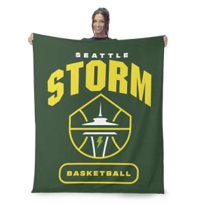 NORTHWEST Seattle Storm WNBA High Block Silk Touch Throw Blanket 50 x 60 inches