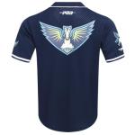 Pro Standard Mens WNBA Dallas Wings Mesh Button Down Mesh Top Midnight Navy M