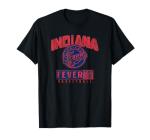 Indiana Fever WNBA Unisex-Adults T-Shirt, Black, Small, Short Sleeve, Crew Neck, Classic, Letter Print