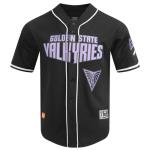 Pro Standard Mens WNBA Golden State Valkyries Mesh Button Down Mesh Top Black XL
