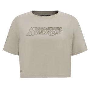 Pro Standard Womens WNBA Los Angeles Sparks Neutral Short Sleeve Boxy Tee Taupe XL
