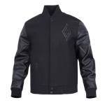 Pro Standard MENS WNBA LAS VEGAS ACES CLASSIC 3BK VARSITY JACKET JET BLACK L