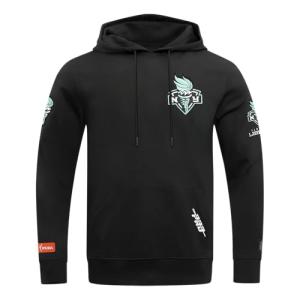 Pro Standard MENS WNBA NEW YORK LIBERTY CLASSIC CHENILLE PULL OVER HOODIE BLACK 2XL