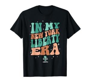 WNBA In My New York Liberty Era Retro Wave Logo T-Shirt
