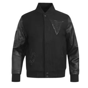 Pro Standard MENS WNBA GOLDEN STATE VALKYRIES CLASSIC 3BK VARSITY JACKET JET BLACK S