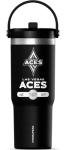Hydrapeak x WNBA Officially Licensed Las Vegas Aces 32 oz Nomad Tumbler with Handle and Straw Lid, Leakproof Stainless Steel Water Bottle