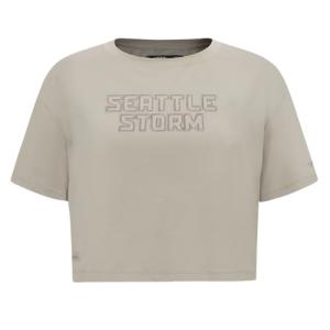 Pro Standard Womens WNBA Seattle Storm Neutral Short Sleeve Boxy Tee Taupe L