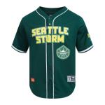 Pro Standard Mens WNBA Seattle Storm Mesh Button Down Mesh Top Forest Green XL