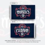 Desert Cactus Washington Mystics Flag Team WNBA 100% Polyester Indoor Outdoor 3x5 feet Flags (Dark Blue)
