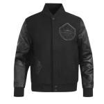 Pro Standard MENS WNBA SEATTLE STORM CLASSIC 3BK VARSITY JACKET JET BLACK 2XL