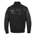 Pro Standard MENS WNBA SEATTLE STORM CLASSIC 3BK VARSITY JACKET JET BLACK 2XL