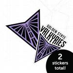 Desert Cactus Golden State Valkyries Sticker WNBA Women's National Basketball Association Officially Licensed Vinyl Decal Laptop Water Bottle Car Scrapbook (4 Inch)