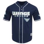 Pro Standard Mens WNBA Dallas Wings Mesh Button Down Mesh Top Midnight Navy L
