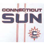 Pro Standard Mens WNBA Connecticut Sun Mesh Button Down Mesh Top White/Orange XL
