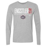 500 LEVEL Emily Engstler Washington Mystics Long Sleeve Shirt - Emily Engstler Washington Mystics Elite WHT (Heather Gray, XX-Large)