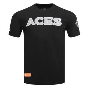 Pro Standard Mens WNBA Las Vegas Aces Classic Chenille Short Sleeve Tee Black XL