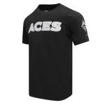 Pro Standard Mens WNBA Las Vegas Aces Classic Chenille Short Sleeve Tee Black XL
