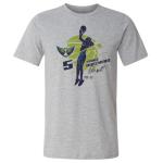 500 LEVEL Paige Bueckers Dallas Wings Shirt - Paige Bueckers Dallas Wings Silhouette (Heather Gray, X-Large)
