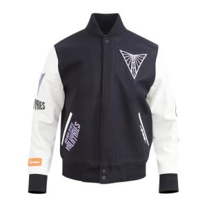 Pro Standard MENS WNBA GOLDEN STATE VALKYRIES CLASSIC CHENILLE VARSITY JACKET BLACK/WHITE M60030 L