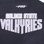 Pro Standard MENS WNBA GOLDEN STATE VALKYRIES CLASSIC CHENILLE VARSITY JACKET BLACK/WHITE M60030 L