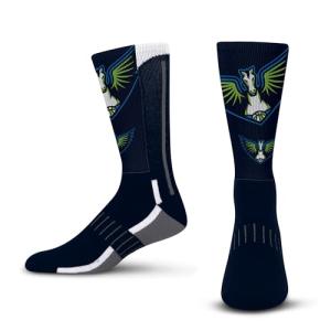 For Bare Feet WNBA DALLAS WINGS Zoom II Crew Sock Size Large
