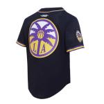 Pro Standard Mens WNBA Los Angeles Sparks Mesh Button Down Mesh Top Black/Purple XL