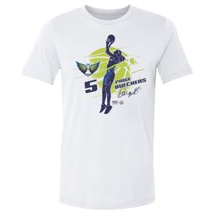 500 LEVEL Paige Bueckers Dallas Wings Shirt - Paige Bueckers Dallas Wings Silhouette (White, Large)