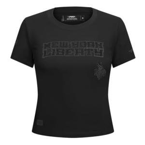Pro Standard Womens WNBA New York Liberty Classic 3BK S/S Slim TEE Black L