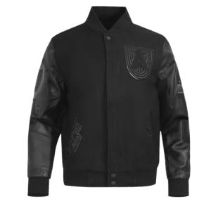 Pro Standard MENS WNBA DALLAS WINGS CLASSIC 3BK VARSITY JACKET JET BLACK XL