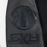 Pro Standard MENS WNBA CHICAGO SKY CLASSIC 3BK VARSITY JACKET JET BLACK XL