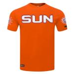 Pro Standard Mens WNBA Connecticut Sun Classic Chenille Short Sleeve Tee Orange 3XL