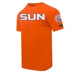 Pro Standard Mens WNBA Connecticut Sun Classic Chenille Short Sleeve Tee Orange 3XL