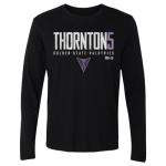 500 LEVEL Kayla Thornton Golden State Valkyries Elite Long Sleeve Shirt (Black, Large)