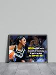 Vincit Veritas Angel Reese Motivational Poster Quote Inspirational Quotes Classroom Posters Books Documentary Basketball Pro Legend Merch WNBA Chicago Sky's Jersey Apparel Star Athlete Autograph P150