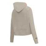 Pro Standard WOMENS WNBA WASHINGTON MYSTICS NEUTRAL CROPPED PULLOVER HOODIE TAUPE L