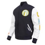 Pro Standard MENS WNBA CHICAGO SKY CLASSIC CHENILLE VARSITY JACKET BLACK/WHITE M60030 XL
