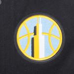 Pro Standard MENS WNBA CHICAGO SKY CLASSIC CHENILLE VARSITY JACKET BLACK/WHITE M60030 XL