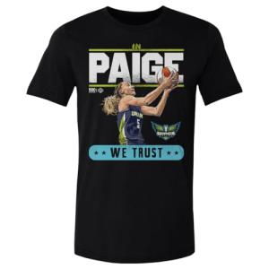 500 LEVEL Paige Bueckers Dallas Wings Shirt - Paige Bueckers Dallas Wings Trust WHT (Black, Large)