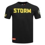 Pro Standard Mens WNBA Seattle Storm Classic Chenille Short Sleeve Tee Black L