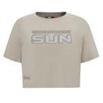 Pro Standard Womens WNBA Connecticut Sun Neutral Short Sleeve Boxy Tee Taupe M