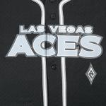 Pro Standard Big Boys WNBA LAS Vegas ACES MESH Button Down MESH TOP Black/Gray M