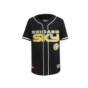 Pro Standard Big Boys WNBA Chicago Sky MESH Button Down MESH TOP Black M