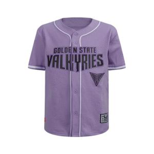 Pro Standard Big Boys WNBA Golden State Valkyries MESH Button Down MESH TOP Lilac M